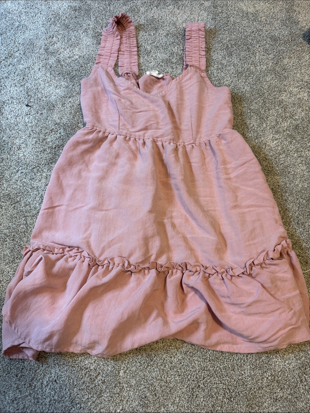 Blu Pepper Pink Ruffle Dress